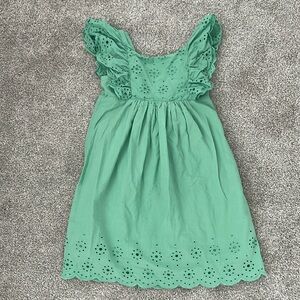 Girls H&M green summer dress size 7/8